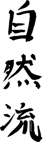 Shizenryu written in Japanese calligraphy